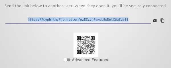 Burner link screenshot