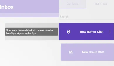Contacts list screenshot